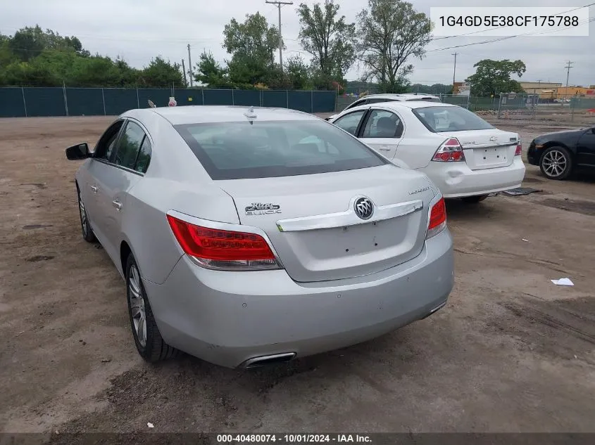 2012 Buick Lacrosse Premium VIN: 1G4GD5E38CF175788 Lot: 40480074