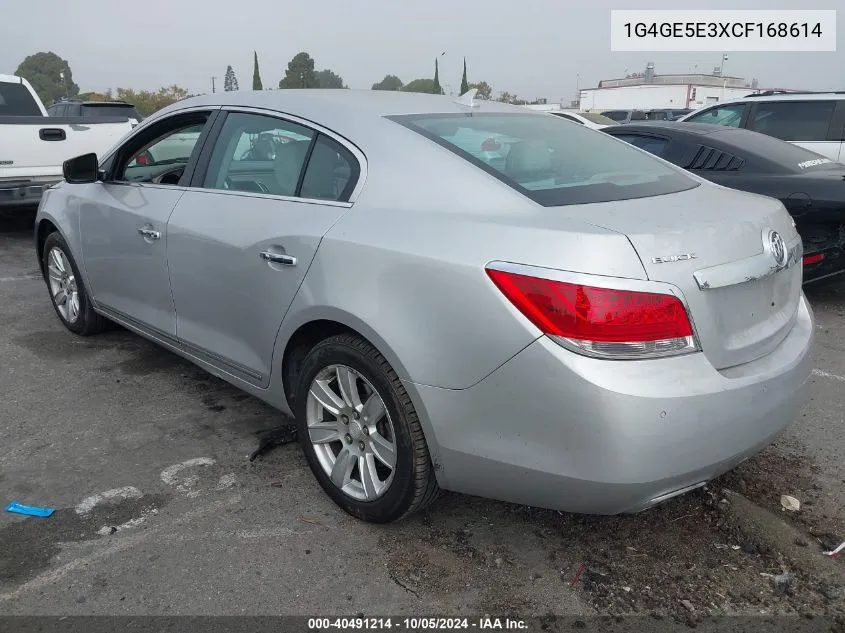 2012 Buick Lacrosse Premium 1 Group VIN: 1G4GE5E3XCF168614 Lot: 40491214