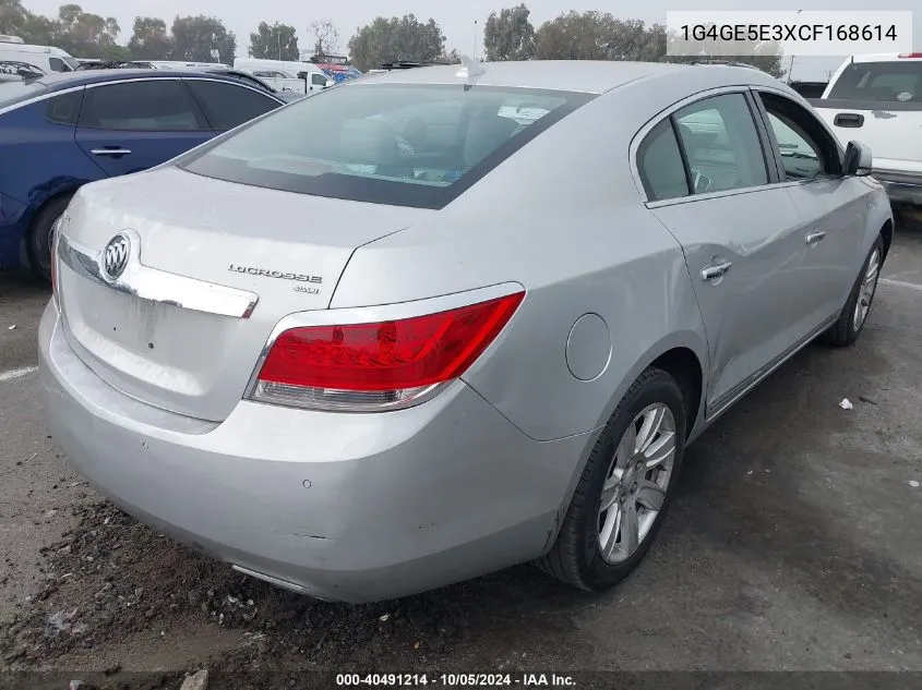 2012 Buick Lacrosse Premium 1 Group VIN: 1G4GE5E3XCF168614 Lot: 40491214