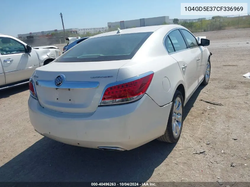 2012 Buick Lacrosse Premium 1 Group VIN: 1G4GD5E37CF336969 Lot: 40496263