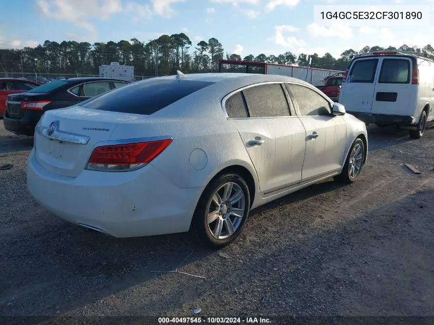 2012 Buick Lacrosse Leather Group VIN: 1G4GC5E32CF301890 Lot: 40497545