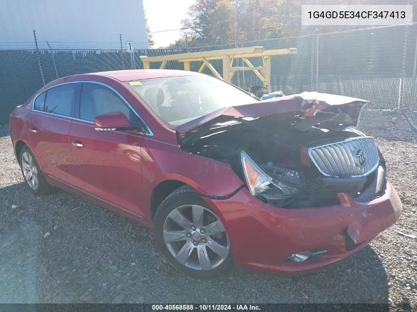 1G4GD5E34CF347413 2012 Buick Lacrosse Premium 1 Group