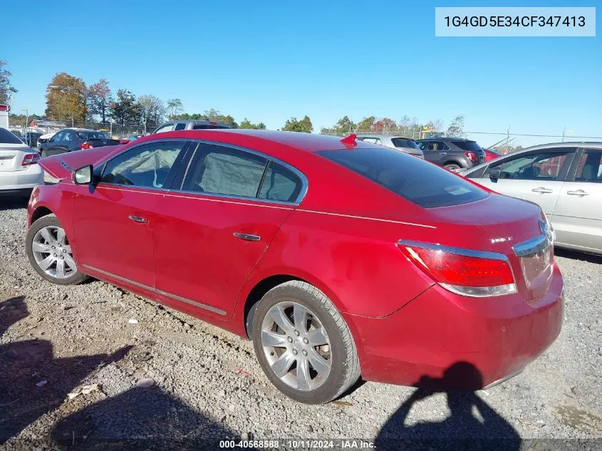 1G4GD5E34CF347413 2012 Buick Lacrosse Premium 1 Group