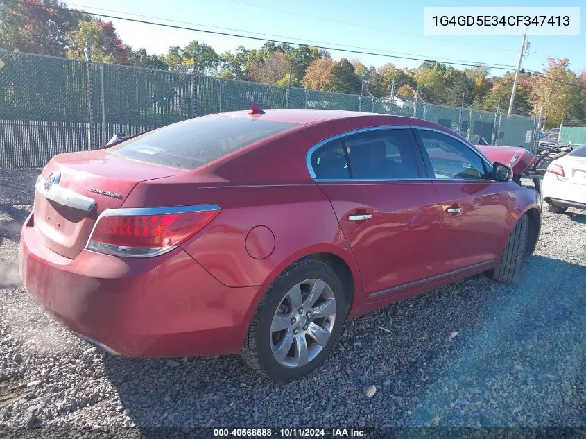 1G4GD5E34CF347413 2012 Buick Lacrosse Premium 1 Group