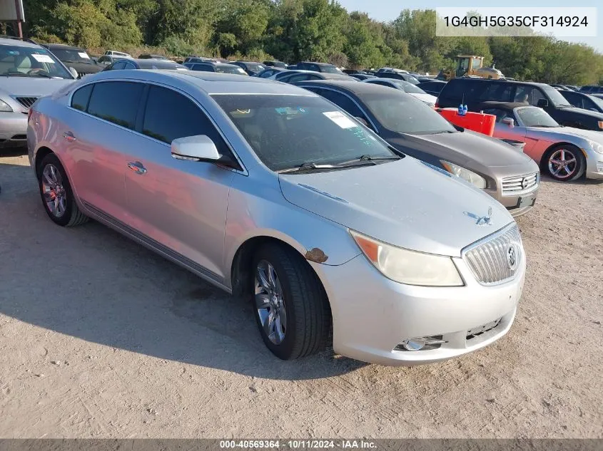 1G4GH5G35CF314924 2012 Buick Lacrosse Premium 3 Group