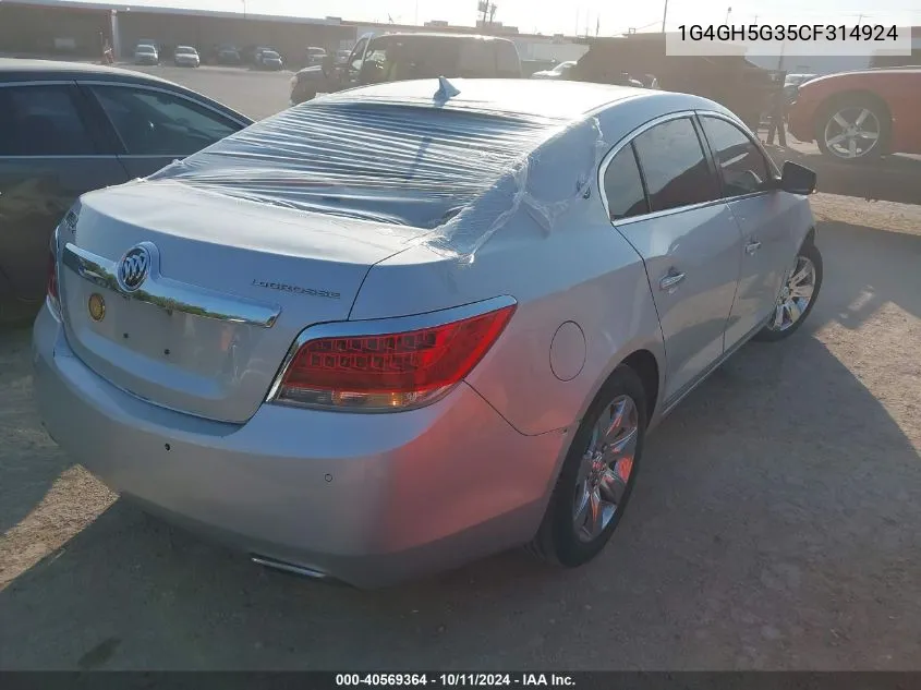 1G4GH5G35CF314924 2012 Buick Lacrosse Premium 3 Group