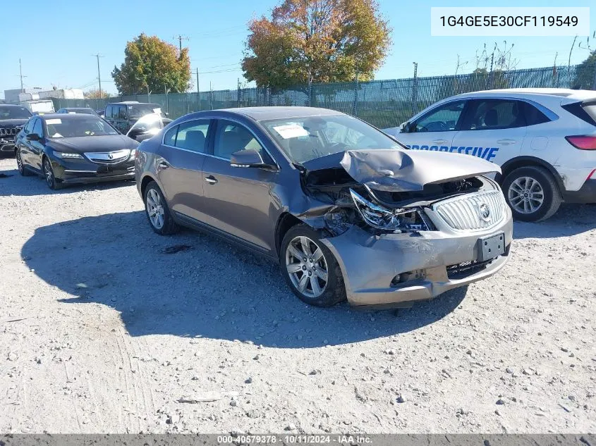 2012 Buick Lacrosse Premium VIN: 1G4GE5E30CF119549 Lot: 40579378