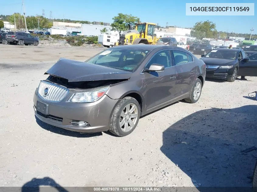 2012 Buick Lacrosse Premium VIN: 1G4GE5E30CF119549 Lot: 40579378