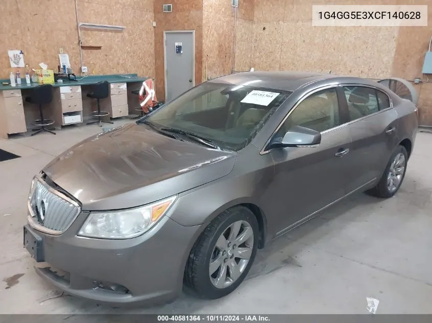 2012 Buick Lacrosse Premium VIN: 1G4GG5E3XCF140628 Lot: 40581364