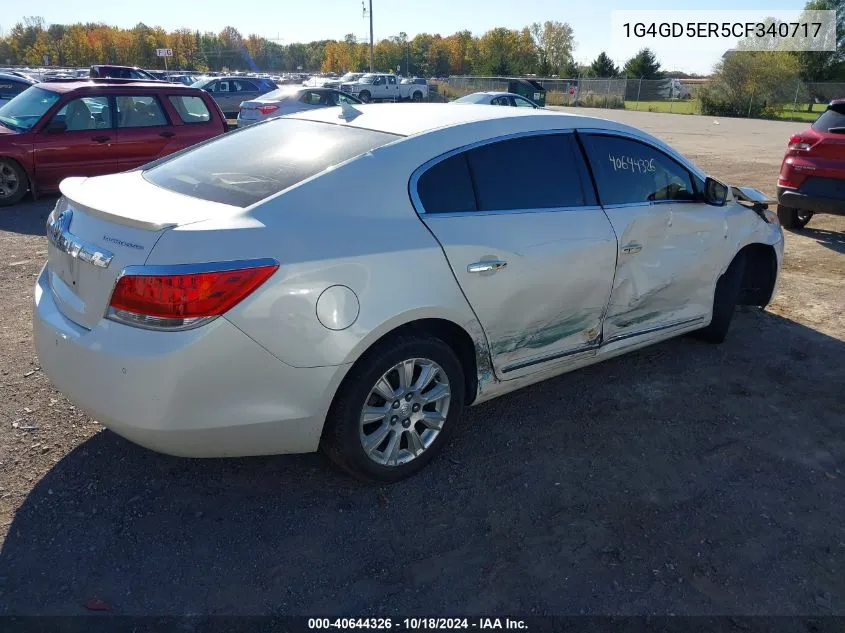 2012 Buick Lacrosse Premium 1 Group VIN: 1G4GD5ER5CF340717 Lot: 40644326