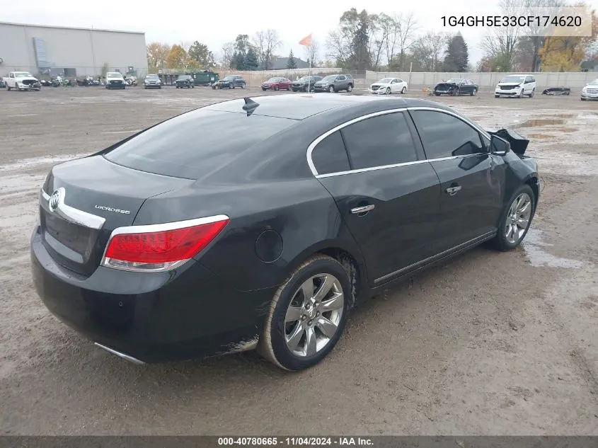 2012 Buick Lacrosse Premium 3 Group VIN: 1G4GH5E33CF174620 Lot: 40780665