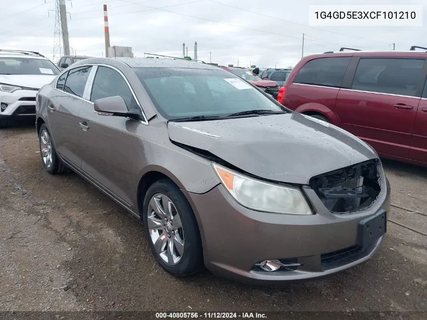 1G4GD5E3XCF101210 2012 Buick Lacrosse Premium 1