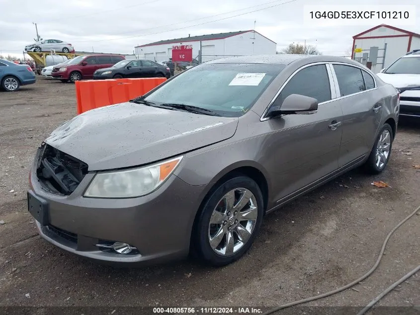 1G4GD5E3XCF101210 2012 Buick Lacrosse Premium 1