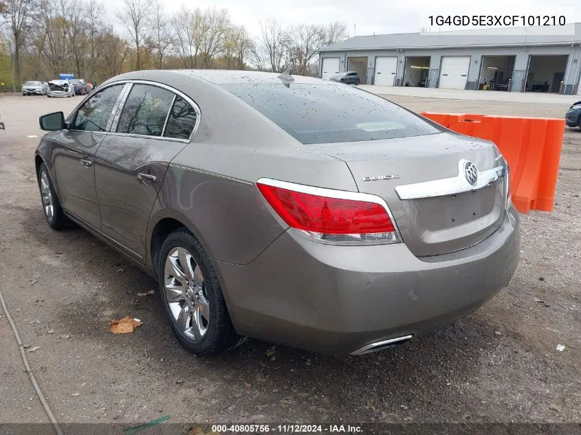 1G4GD5E3XCF101210 2012 Buick Lacrosse Premium 1