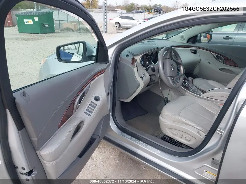 1G4GC5E32CF202566 2012 Buick Lacrosse Leather Group