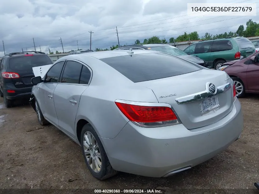 2013 Buick Lacrosse Leather Group VIN: 1G4GC5E36DF227679 Lot: 40290360