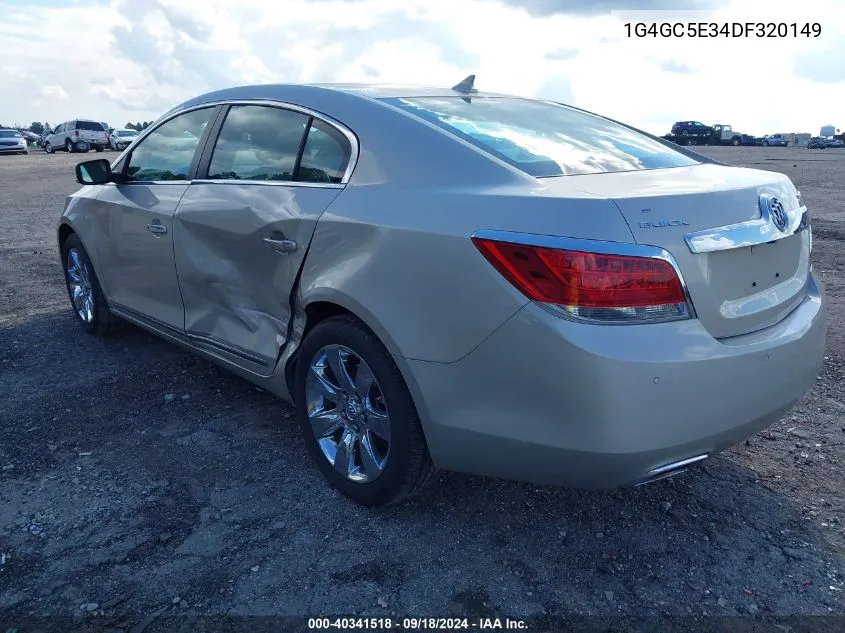 2013 Buick Lacrosse Leather Group VIN: 1G4GC5E34DF320149 Lot: 40341518