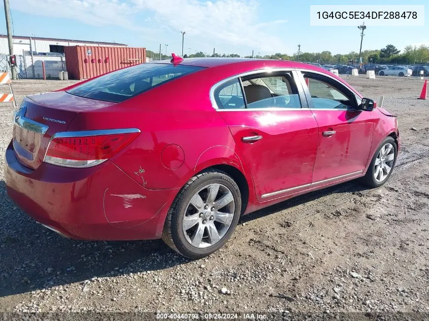 2013 Buick Lacrosse Leather Group VIN: 1G4GC5E34DF288478 Lot: 40440798