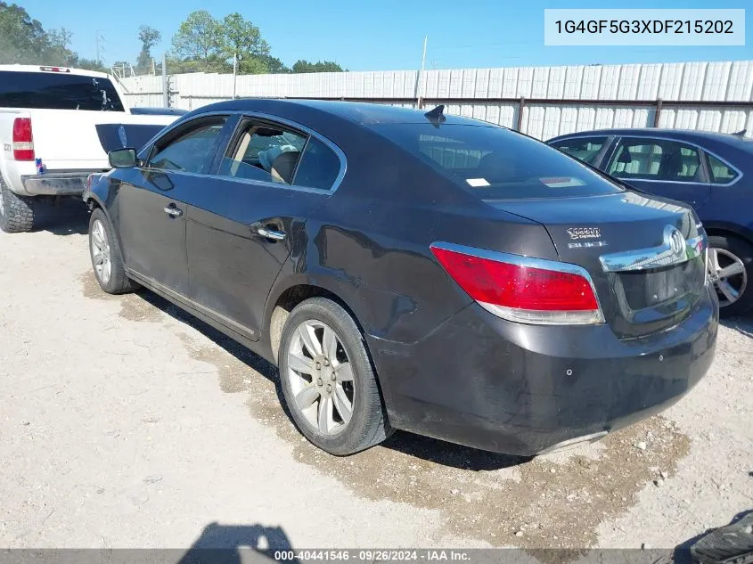 2013 Buick Lacrosse Premium VIN: 1G4GF5G3XDF215202 Lot: 40441546