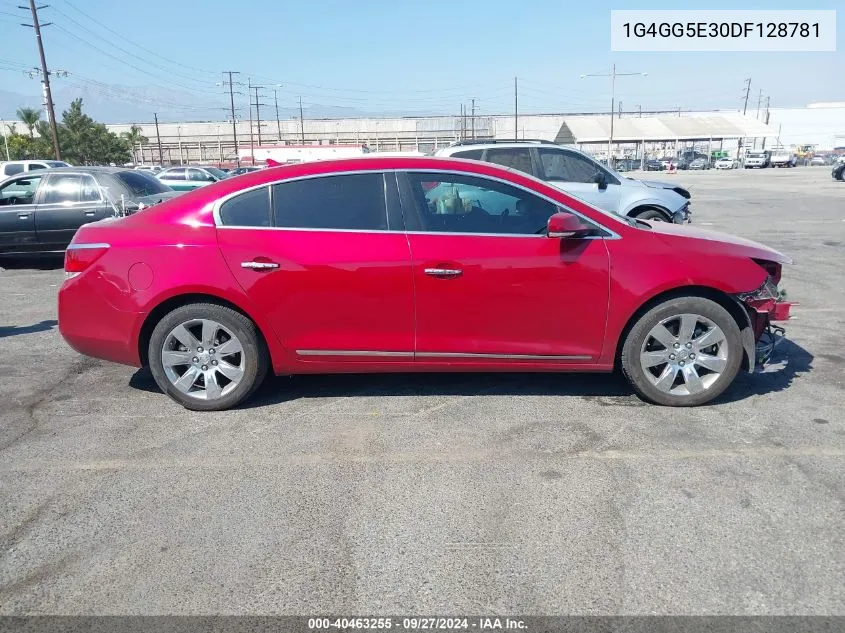 2013 Buick Lacrosse Premium 1 Group VIN: 1G4GG5E30DF128781 Lot: 40463255