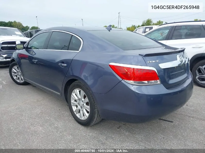 1G4GC5ER4DF265948 2013 Buick Lacrosse Leather Group