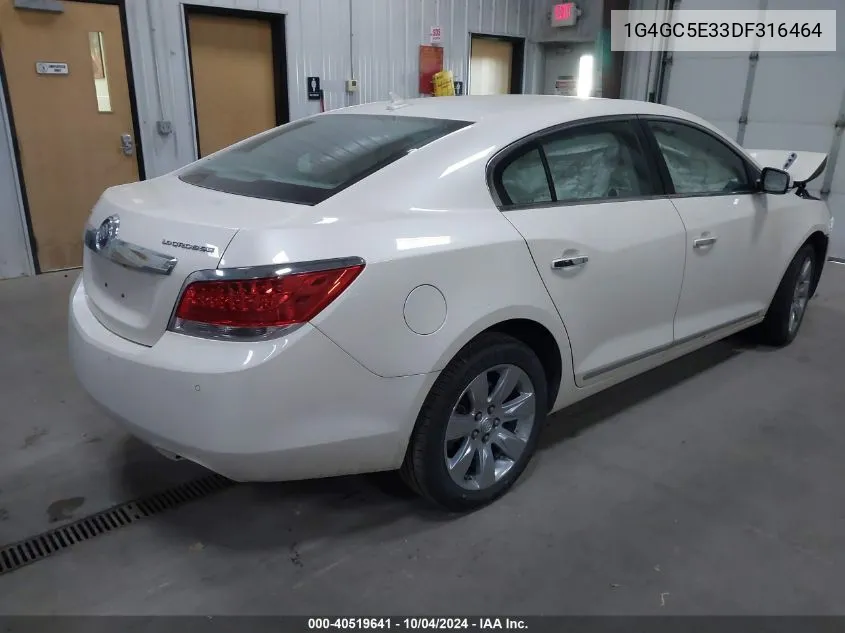 2013 Buick Lacrosse Leather Group VIN: 1G4GC5E33DF316464 Lot: 40519641