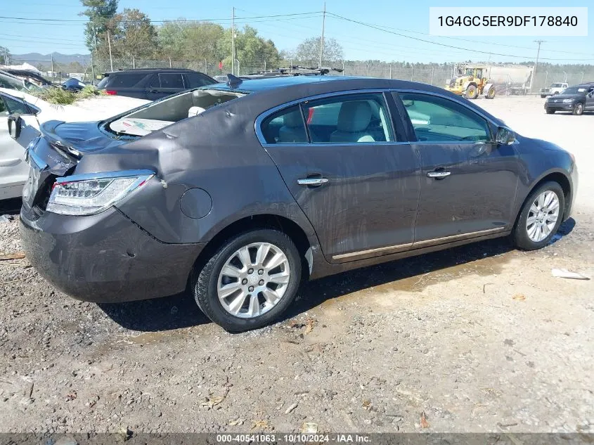 2013 Buick Lacrosse Leather Group VIN: 1G4GC5ER9DF178840 Lot: 40541063