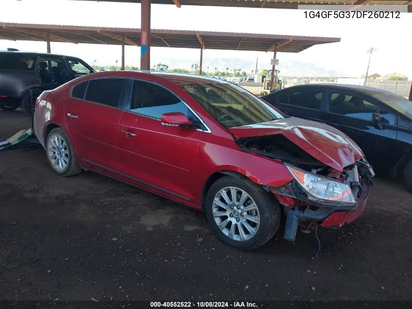 2013 Buick Lacrosse Premium 1 Group VIN: 1G4GF5G37DF260212 Lot: 40552522