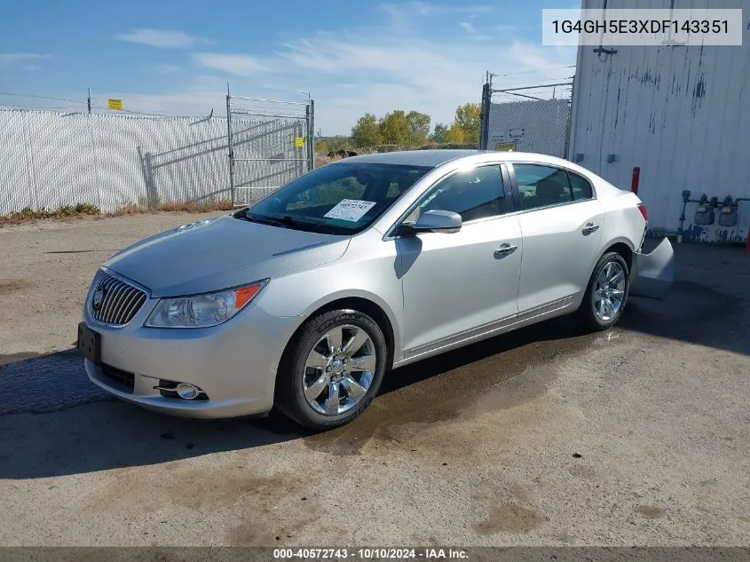 2013 Buick Lacrosse Premium 2 Group VIN: 1G4GH5E3XDF143351 Lot: 40572743