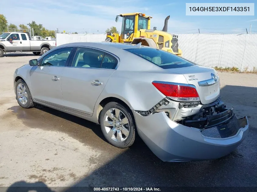 2013 Buick Lacrosse Premium 2 Group VIN: 1G4GH5E3XDF143351 Lot: 40572743