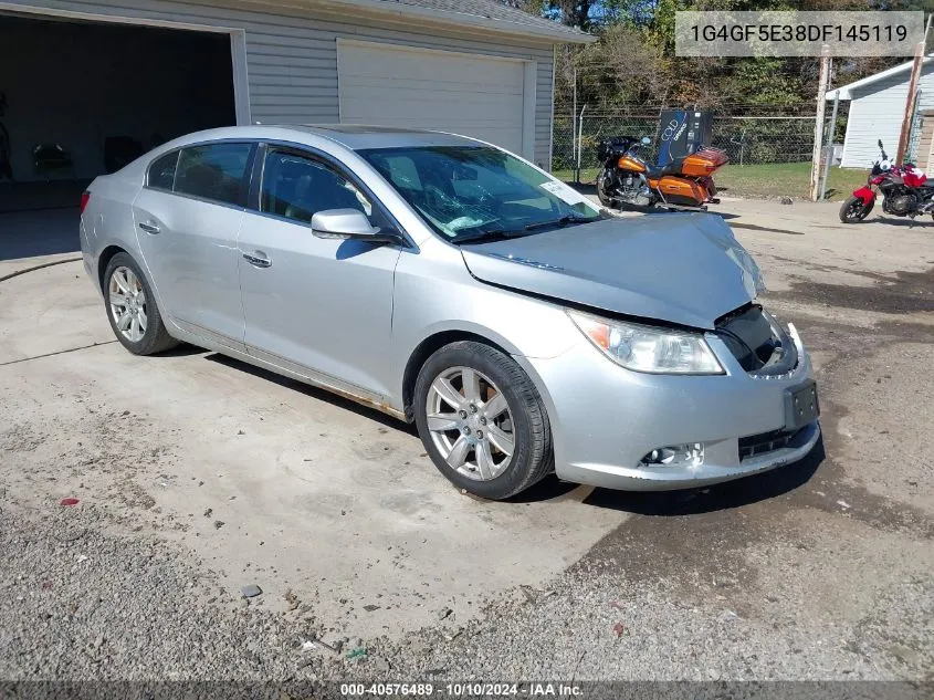 2013 Buick Lacrosse Premium 1 Group VIN: 1G4GF5E38DF145119 Lot: 40576489