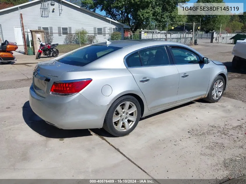 2013 Buick Lacrosse Premium 1 Group VIN: 1G4GF5E38DF145119 Lot: 40576489