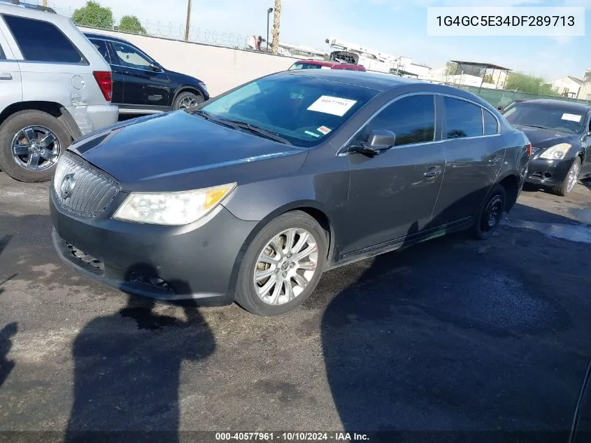 2013 Buick Lacrosse Leather Group VIN: 1G4GC5E34DF289713 Lot: 40577961