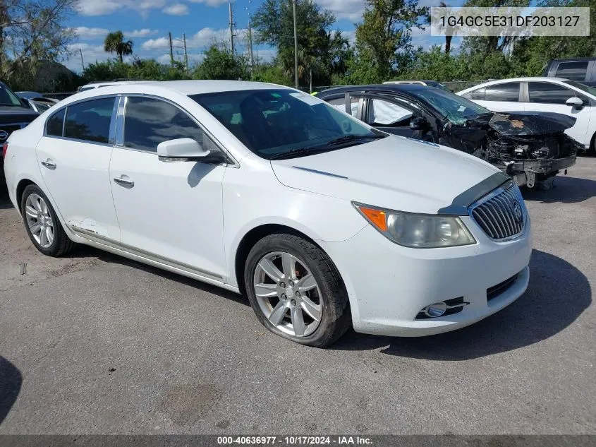 2013 Buick Lacrosse Leather Group VIN: 1G4GC5E31DF203127 Lot: 40636977