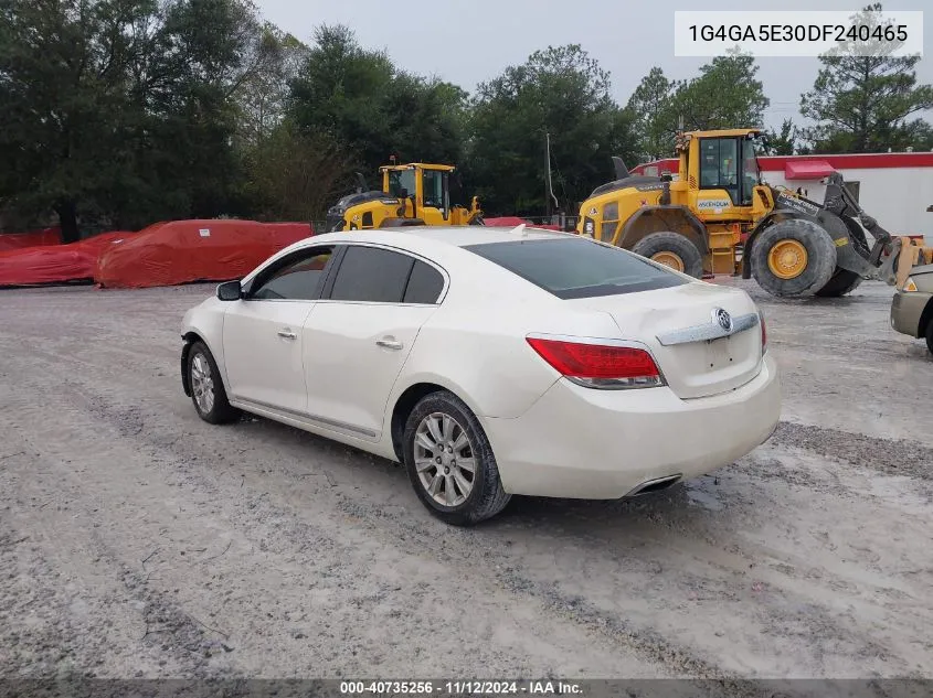 1G4GA5E30DF240465 2013 Buick Lacrosse