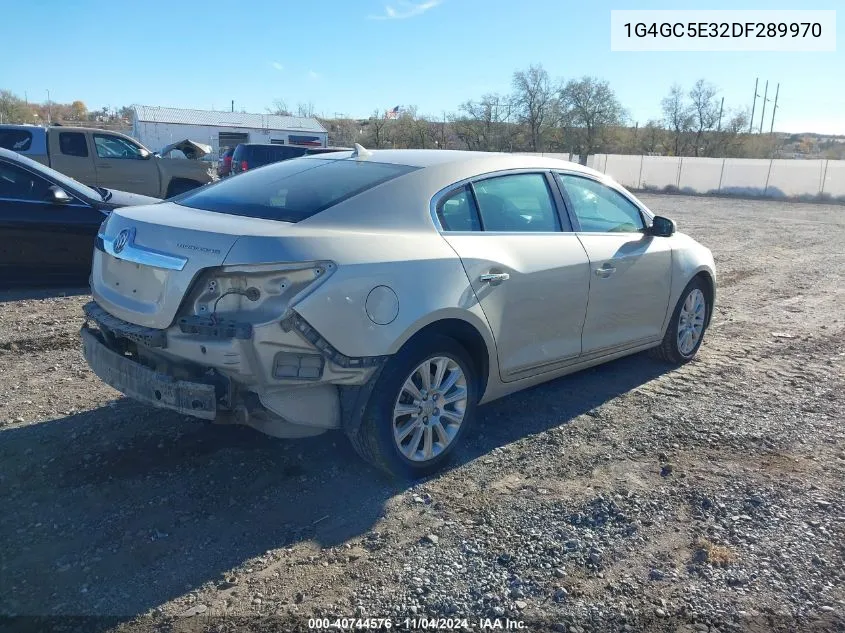 2013 Buick Lacrosse Leather Group VIN: 1G4GC5E32DF289970 Lot: 40744576