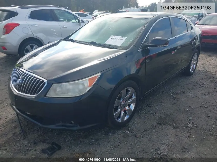 2013 Buick Lacrosse Premium 1 Group VIN: 1G4GF5E32DF260198 Lot: 40761090