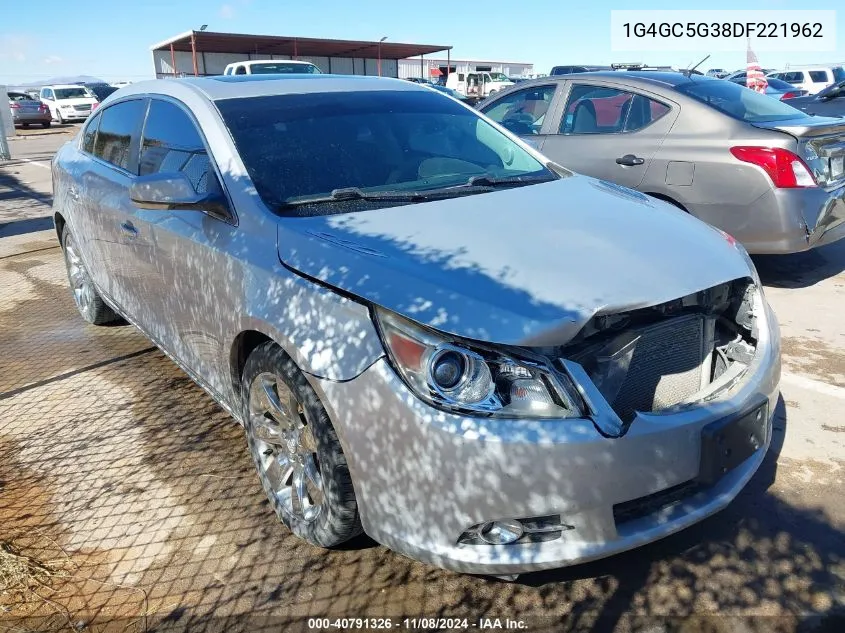 2013 Buick Lacrosse Leather Group VIN: 1G4GC5G38DF221962 Lot: 40791326