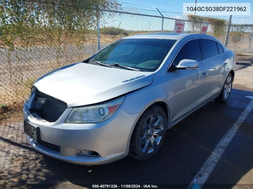 2013 Buick Lacrosse Leather Group VIN: 1G4GC5G38DF221962 Lot: 40791326