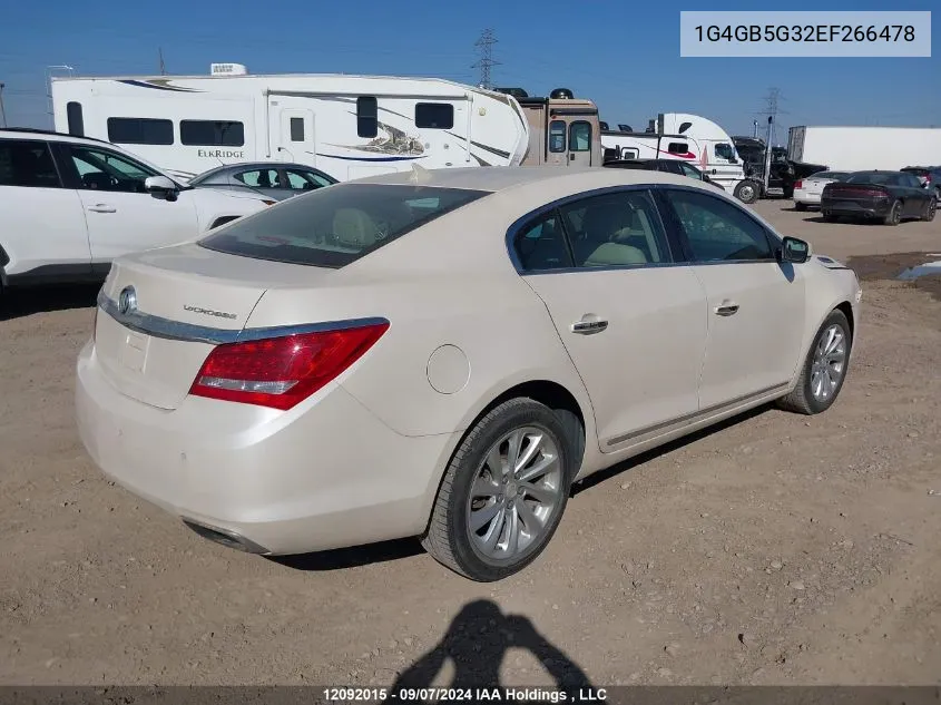 1G4GB5G32EF266478 2014 Buick Lacrosse