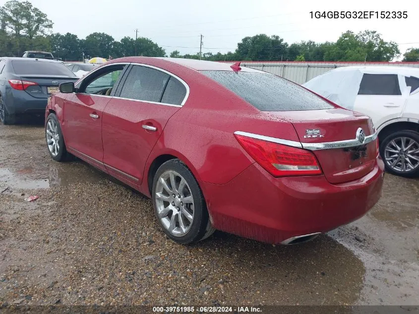 1G4GB5G32EF152335 2014 Buick Lacrosse Leather Group