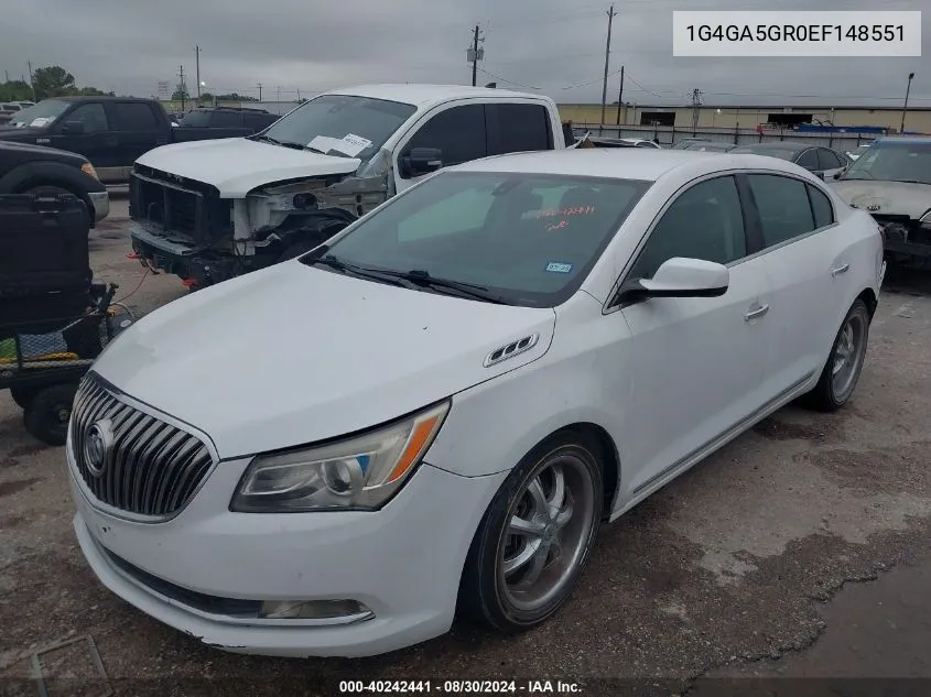 2014 Buick Lacrosse VIN: 1G4GA5GR0EF148551 Lot: 40242441