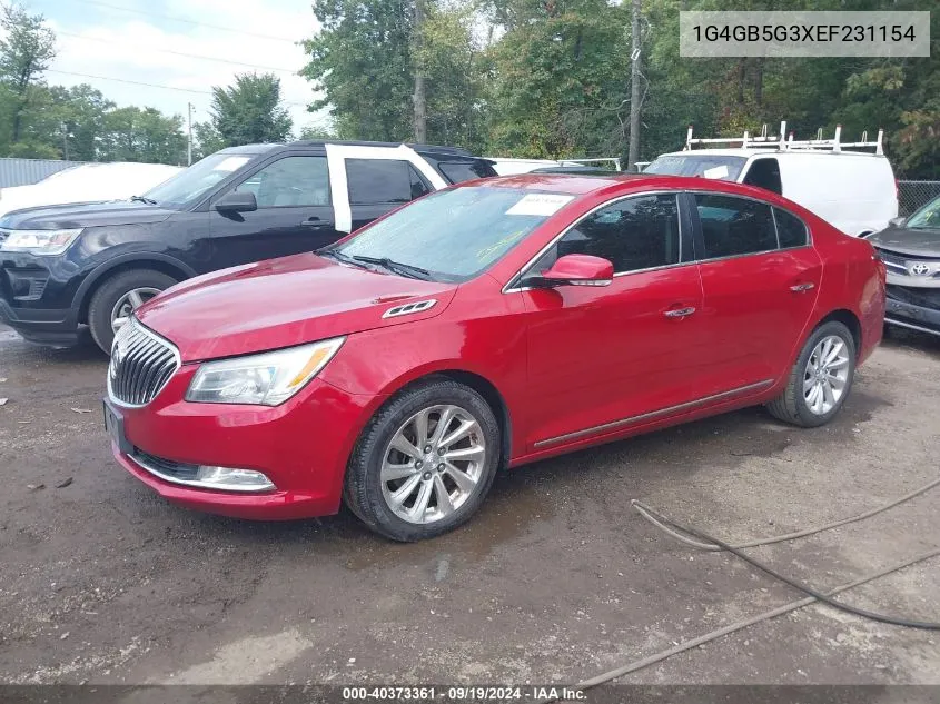 1G4GB5G3XEF231154 2014 Buick Lacrosse Leather Group