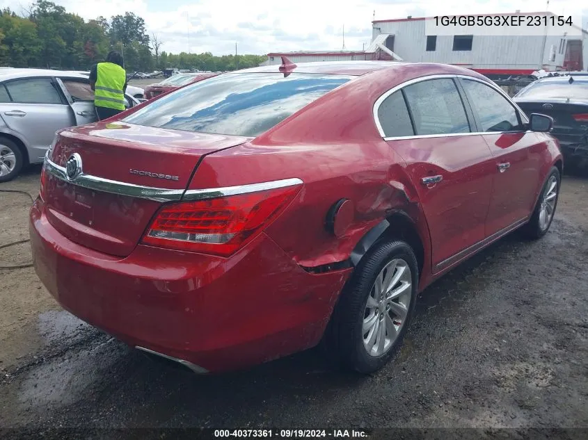 1G4GB5G3XEF231154 2014 Buick Lacrosse Leather Group