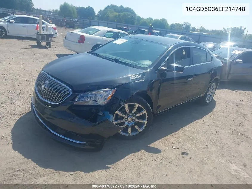 1G4GD5G36EF214748 2014 Buick Lacrosse Premium I Group