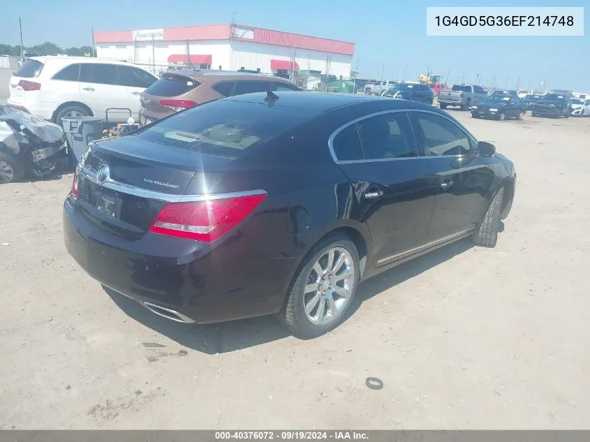 1G4GD5G36EF214748 2014 Buick Lacrosse Premium I Group