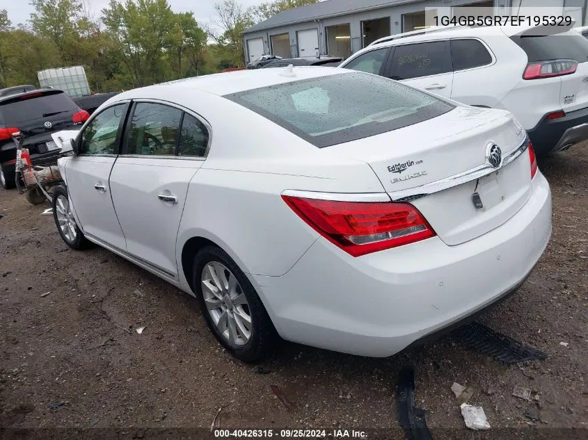 2014 Buick Lacrosse Leather Group VIN: 1G4GB5GR7EF195329 Lot: 40426315