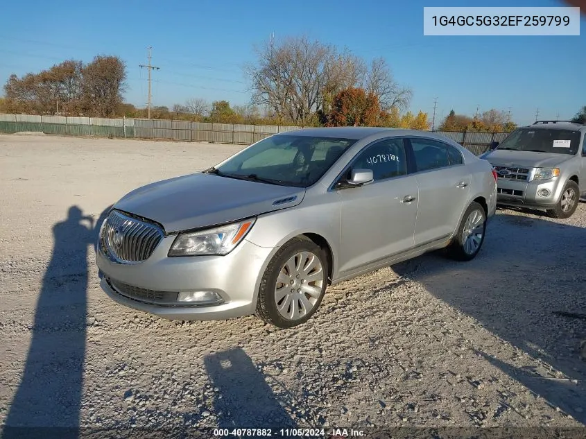 2014 Buick Lacrosse Leather Group VIN: 1G4GC5G32EF259799 Lot: 40787882