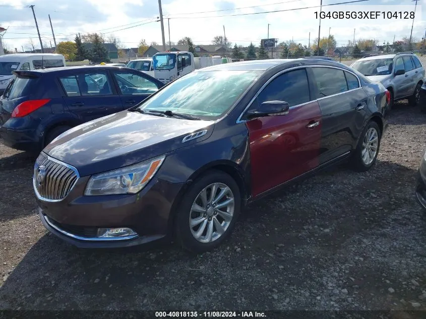 2014 Buick Lacrosse Leather Group VIN: 1G4GB5G3XEF104128 Lot: 40818135