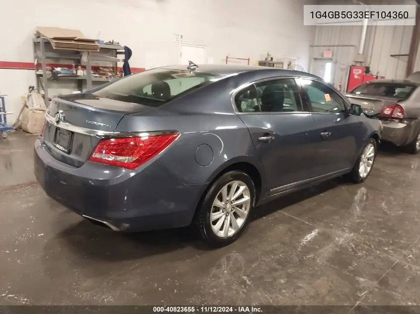 1G4GB5G33EF104360 2014 Buick Lacrosse Leather Group